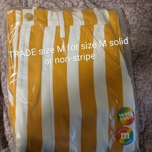 Big Bud Press yellow striped pants size M